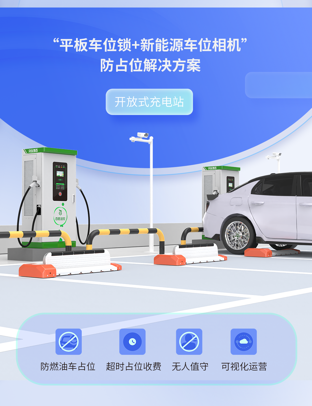 車位高周轉(zhuǎn)，營收增兩成！百勝充電站防占位解決方案助力高效運營
